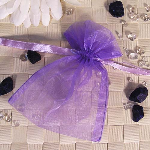 Organza Beutelchen Lila, 9x12cm