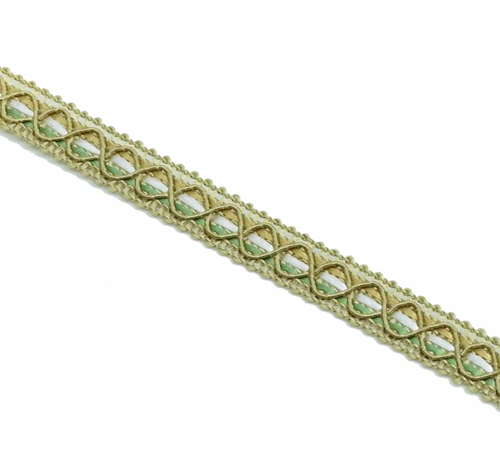 Borte "Rubin" gold 3-farbig - 1m