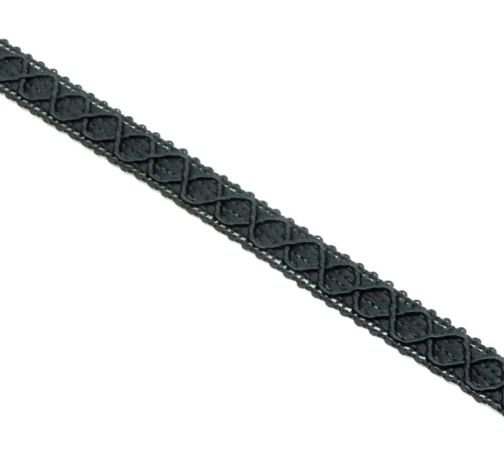 Borte "Rubin" schwarz - 1m