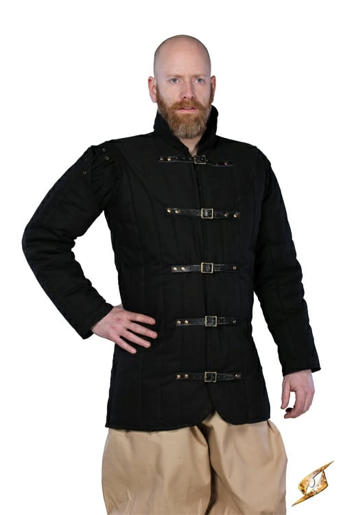 Gambeson mit abnehmbaren Ärmeln - schwarz