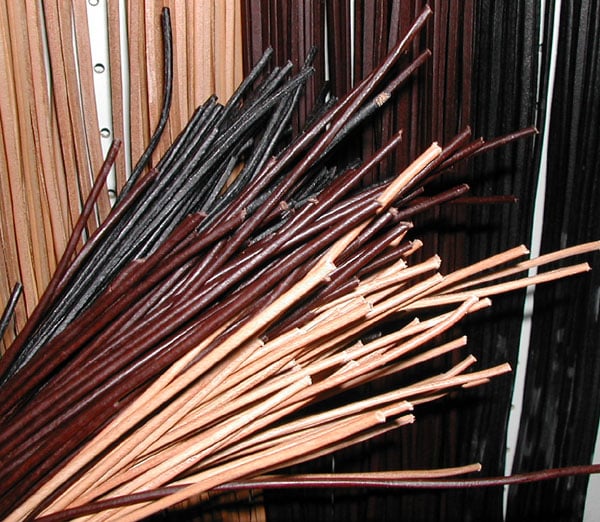 Lederschnüre 1m, Rindsleder, rund